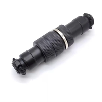 Adaptateur GX16 de longueur personnalisée 16 mm, connecteur aviation mâle-femelle 4P, prise métallique blanche brillante, étanche, adaptateur d'alimentation BNC 5A