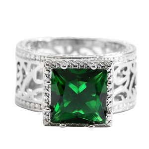 Anello con Zircone Quadrato per Donne, Stile Elegante e Regale, Gioiello da Dito alla Moda - Product Image 6