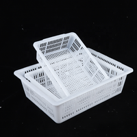 Voedselveilige geventileerde plastic afdruipbak met geperforeerd ontwerp voor eenvoudige opslag en het wassen van fruit en groenten