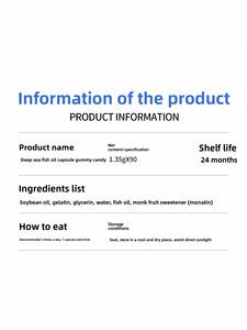 Gold Coast Natural Deep Sea Óleo de Peixe de Alta Pureza DHA EPA Cápsulas Sem Açúcar 2 Cápsulas Diárias para Saúde Adulto Imunidade - Product Image 5