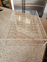 Organisateur de capsules de café en acrylique transparent de qualité supérieure, grande capacité, gain de place, boîte de rangement pour comptoir de cuisine