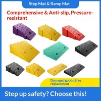 Rampe de seuil de porte, de marchepied ou de trottoir pour voiture, en plastique, absorbant les chocs, 50 cm