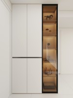 Mueble de TV Moderno con Vitrina de Vidrio, Zapatero de Madera para Niños, Armario de Despensa, Barra de Vinos, Aparador, Mueble de Almacenamiento para Sala de Estar, Armario para Ropa