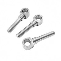 Rótula esférica industrial de acero inoxidable de precisión CNC personalizada de 3mm, 4mm, 5mm con junta giratoria y terminal de varilla para brazo robótico