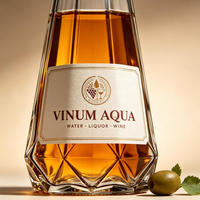 Bouteille de tequila de haute qualité de 1000 ml avec logo personnalisé OEM, bouteille légère livrée avec boîte personnalisée