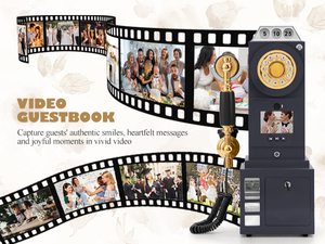 Nouveau Téléphone Mural Premium pour Livre d'Or Vidéo de Mariage, Peut Être Utilisé pour Fête de Mariage, Cabine <span class=keywords><strong>Photo</strong></span> et Livre d'Or Vidéo - Product Image 3