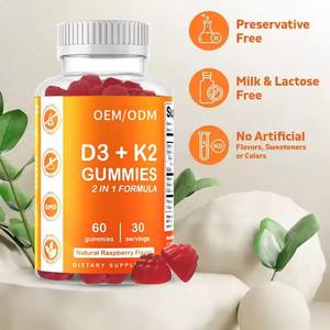 Gomas de Vitamina D3 K2 OEM, Suporte à Saúde Imune, Absorção de Cálcio e Densidade Óssea - Product Image 3