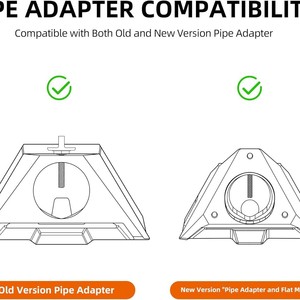 Starlink <b>Mini</b> RV mount & <b>Clamping</b> Kit: Adjustable Aluminum Pole Adapter for Boats and Car Ladders - Product Image 5