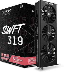Carte graphique de jeu <span class=keywords><strong>XFX</strong></span> Speedster SWFT319, Radeon <span class=keywords><strong>6800</strong></span> Core avec 16 Go de GDDR6, RDNA 2 (RX-68XLAQFD9) <span class=keywords><strong>XFX</strong></span> Speedster SWFT319, Rad - Product Image 1