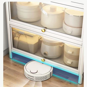 Armario de <span class=keywords><strong>cocina</strong></span> multiusos a prueba de polvo con puertas para almacenar cuencos y platos Estante de almacenamiento de <span class=keywords><strong>alta</strong></span> capacidad - Product Image 5