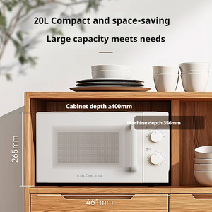 Trong kho Countertop cài đặt đúng lò vi sóng: Nguồn điện, dung tích 20 lít, lý tưởng cho hộ gia đình/khách sạn/RV - Product Image 4