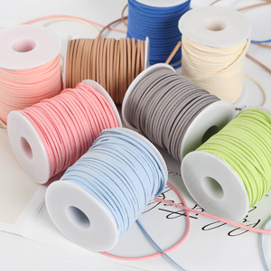 3mm 50ヤードポリエステル編組ベルベットランヤードディアスキンウエストバンドドローストリングベルト装飾ギフトリボンハロウィンクラフト用 - Product Image 1