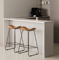 Mini table de bar moderne de luxe pour appartement cloison de salon à haut mur dossier de canapé en plastique pierre club centre commercial hôtels