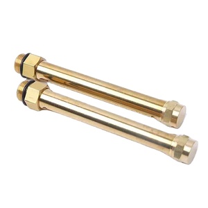 XZW 1/4 BSP 100mm Jauge de niveau de réservoir en laiton, jauge tubulaire d'huile, jauge de niveau, raccords de tuyauterie, moulage et polissage - Product Image 1