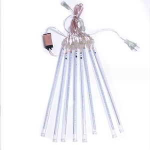หลอดไฟกันน้ำขนาด 30 ซม./50 ซม./80 ซม. ไฟตกแต่งรูปดาวตกหลากสีสัน ไฟ LED สำหรับตกแต่งคริสต์มาส งานแต่งงาน ต้นไม้ สวน - Product Image 6