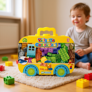 Valigetta Costruzioni Building <b>Blocks</b> Set 28x22x8 Cm Construction Toy For Kids Age 3+ - Product Image 2