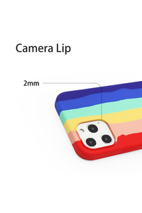 Funda de teléfono de silicona líquida arcoíris para <span class=keywords><strong>iPhone</strong></span> <span class=keywords><strong>12</strong></span> 13 11 <span class=keywords><strong>Pro</strong></span> <span class=keywords><strong>Max</strong></span> - Product Image 3