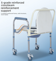 Sièges de toilette renforcés adaptés aux personnes handicapées, toilettes mobiles pour personnes âgées et femmes enceintes, tabourets pliants pour la maison - Équipement de réadaptation