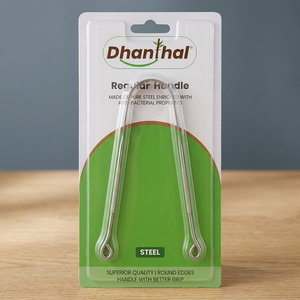 Nettoyeur de langue en acier Dhanthal de qualité supérieure, manche standard, brosse à langue en acier inoxydable pour usage quotidien - Product Image 1