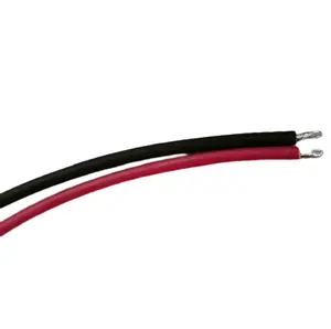 Kabel pengisi daya surya 1169 Tuv 2 Pfg 4mm2 6mm2 10mm2 merah dan hitam PV1 F Xlpe DC untuk sistem daya fotovoltaik