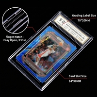 Boîtier de protection transparent 35PT pour cartes de sport PSA, cartes à collectionner, cartes Pokémon TCG, cartes Yu-Gi-Oh, prêt à être expédié, OEM ODM