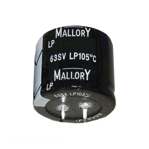 ตัวเก็บประจุแบบฝังผนัง CAP ALUM 15000UF 20% 16V SNAP TH 15000 uF รุ่น LP153M016H3P3 - Product Image 1