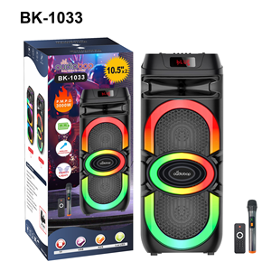 Altavoz Bluetooth OEM Dual <span class=keywords><strong>de</strong></span> 10 Pulgadas, Altavoz <span class=keywords><strong>de</strong></span> Karaoke Portátil con Micrófono Inalámbrico RGB, para <span class=keywords><strong>Conciertos</strong></span> al Aire Libre y Cine en Casa - Product Image 3