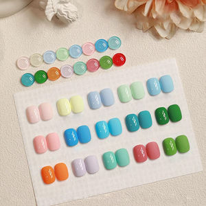 AILANUO Gel de base pour vernis à ongles, série crème glacée bonbon 16 couleurs, gel de couleur de base, sans TPO ni HEMA, gel UV pour ongles, OEM ODM - Product Image 1