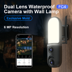 กล้องวงจรปิด FC4 6MP HD PTZ พร้อมไฟส่องสว่าง รองรับเสียงสองทาง หมุนได้ กันน้ำระดับ IP66 เซ็นเซอร์ CMOS เชื่อมต่อ <span class=keywords><strong>WiFi</strong></span> มองเห็นได้ทั้งกลาง<span class=keywords><strong>วัน</strong></span>และกลางคืน - Product Image 2