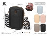 Bolso bandolera de PU para mujer con doble correa para teléfono y correa para el teléfono - Product Image 1