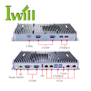 Estoque Disponível em Tel <span class=keywords><strong>I5</strong></span> 10310U Fanless Mini PC 4xLan 4xUSB3.0 VGA HD Embedded Industrial Computer - Product Image 5