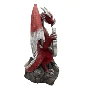 Customizable Resin Red Dragon Decoration Desktop Decoration