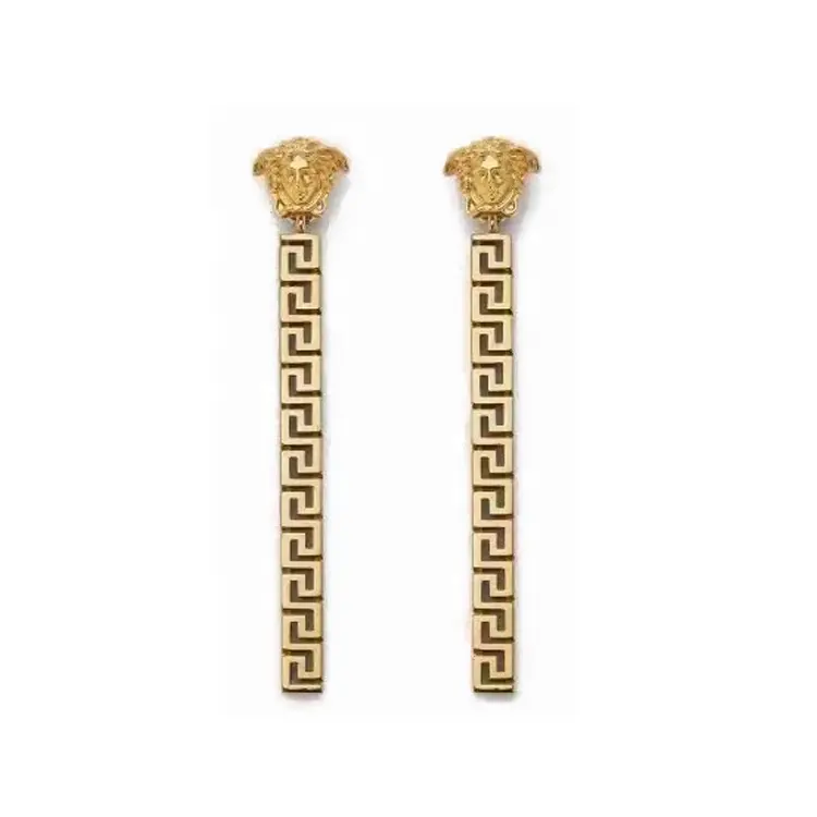 Cheap Women Accessories 2021 Inspired Long Charm Earrings Fashion Gold Jewelry Earrings