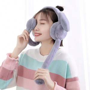 New Fashion Moving <b>Earmuffs</b> Foldable Children Women Faux <b>Fur</b> Winter Warm <b>Earmuffs</b> Airbag Moving Ears - Product Image 2