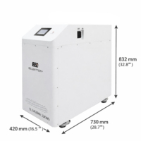 Boîte de batterie LiFePO4 DIY EEL 48V MB56 628Ah avec BMS JK V19 300A + écran 4,3 pouces + disjoncteur 300A certifié CE/TUV et fusible 315A ESS