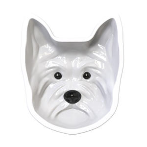 Tazón de Cerámica para Mascotas de Alta Gama, Estilo Europeo, Hecho a Mano, Diseño Exclusivo West Highland White, Plato Personalizado para Mascotas, Venta al por Mayor - Product Image 1