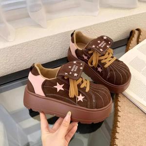 Zapatillas Chunky Retro Coreanas con Plataforma, Novedad Otoño Invierno 2026, Zapatos Casuales de Moda para Mujer con Suela Gruesa y Elevada - Product Image 3