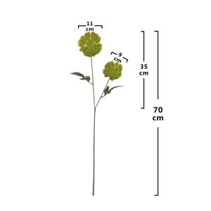 Tanaman Dandelion Buatan 2 Kepala Grosir Daun Buatan untuk Dekorasi Bunga Simulasi Tanaman Hijau - Product Image 4