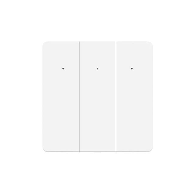 Zemismart Matter Over WiFi EU Smart Wall Light Switch 1 2 3 Gangs with Neutral Push Button Switches SmartThings Home App Control