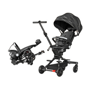JXB <span class=keywords><strong>2022</strong></span> Date Convertible Réversible Berceau Landau En Alliage D'aluminium Facile Pliant Portable De Luxe Haut Paysage Bébé Chariot pour - Product Image 6