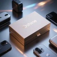 Nouveau Design Boîtes Cadeaux Personnalisées Rigides en Carton avec Couvercle et Base Amovibles, Emballage en Papier avec Col pour Téléphone