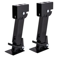 Paire de stabilisateur de remorque 1000 LB réglable télescopique Swing Down Jack 11.5 "-18" comprend une barre longue de 9 "pour le camping-car de voyage