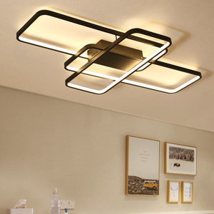 आवासीय पॉप फ्लश घुड़सवार dimmable सजावटी एक्रिलिक रसोई बेडरूम स्मार्ट छत दीपक काले वर्ग छत प्रकाश का नेतृत्व किया - Product Image 4