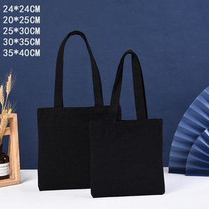 Wholesale Custom Logo <b>Recycled</b> Cotton Medium Woven Canvas <b>Tote</b> Ladies' Style Folding Daily Competitive Shopping <b>Bag</b> - Product Image 4