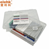 Cales en plastique Elehk pour nivellement et vitrage, calles en plastique 28x100, calles de vitrage mixtes 1-6 mm, calles plates en plastique