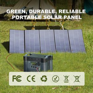 ชุดโซลาร์เซลล์พกพา 400W กันน้ำ IP67 แบบพับได้ พร้อมเอาต์พุต MC-4 37.4V สำหรับใช้งานกลางแจ้ง - Product Image 1