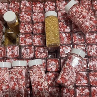 Ensemble de confettis pour décoration de gâteau, 100g, bouteille de perle or argent, bouteille économique