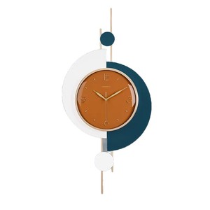 Modern Geometric <b>Wall</b> <b>Clock</b> 6Cm Single Face Battery Powered For Home Living Room <b>Decor</b> - Product Image 5