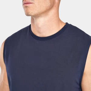 Camiseta Deportiva de Tirantes para Hombre, Diseño Nuevo, Logotipo Personalizado, Tela de Entrenamiento, Lisa, para Verano, Gimnasio - Product Image 4