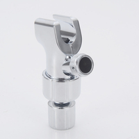 DCW1010CP Barre coulissante chromée en ABS avec ventouse à vide pour fixation murale, usage hôtelier, sortie d'eau unique